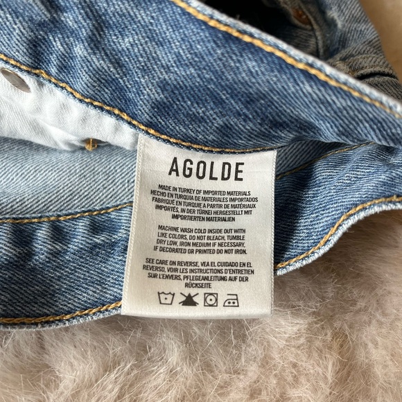 AGOLDE Riley High-Rise Straight Crop in Endeavor 28 - Picture 15 of 16